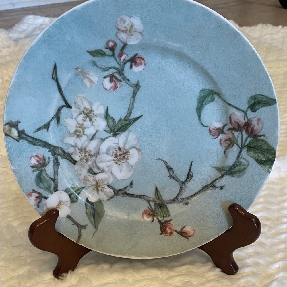 Floral Decorative Plate Japanese style with cherry blossoms